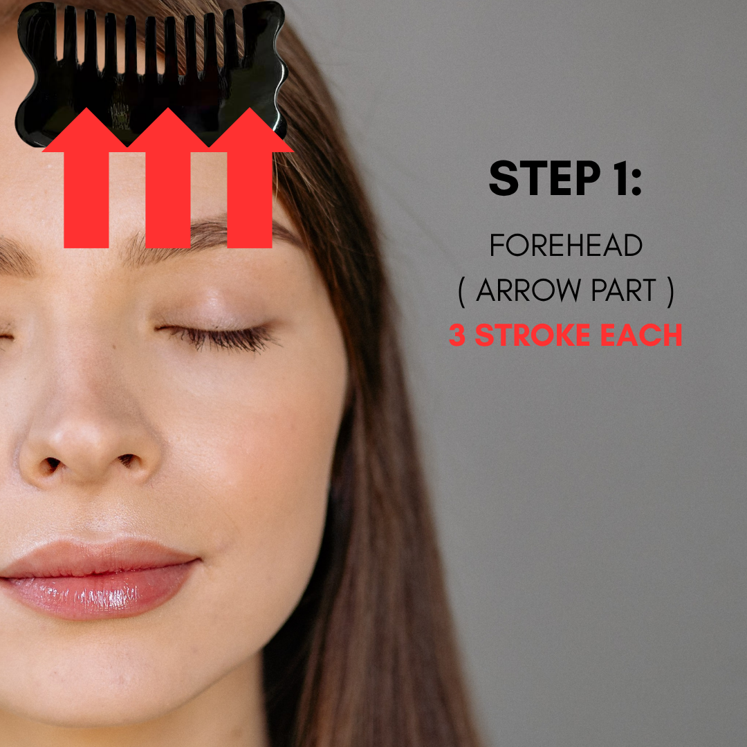 Gua Sha Massage Comb for Scalp & Body - Relieve Tension & Improve Circulation Perfect for Relaxation & Wellness