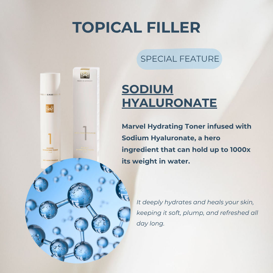 Marvel Anti-Aging H2.0 Step 1 Hydrating Toner German Homeopathy Moisturizing Skincare for All Skin Type