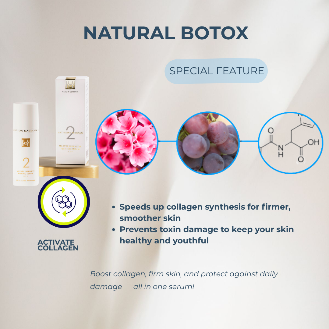 Marvel Anti-Aging H2.0 Step 2 Intensive Firming Serum German Homeopathy Skincare for All Skin Type