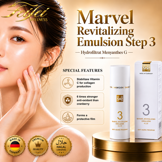Marvel Anti-Aging H2.0 Step 3 Revitalizing Emulsion German Homeopathy for All Skin Type Skincare