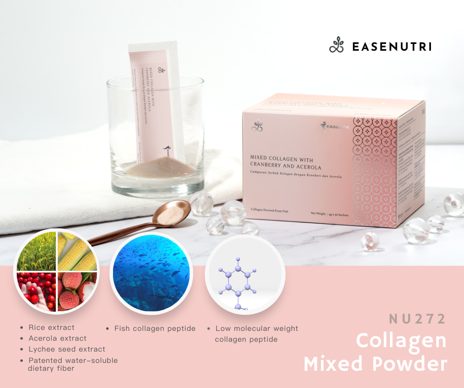 EaseNutri Mixed Collagen with Cranberry and Acerola Powdered Drink