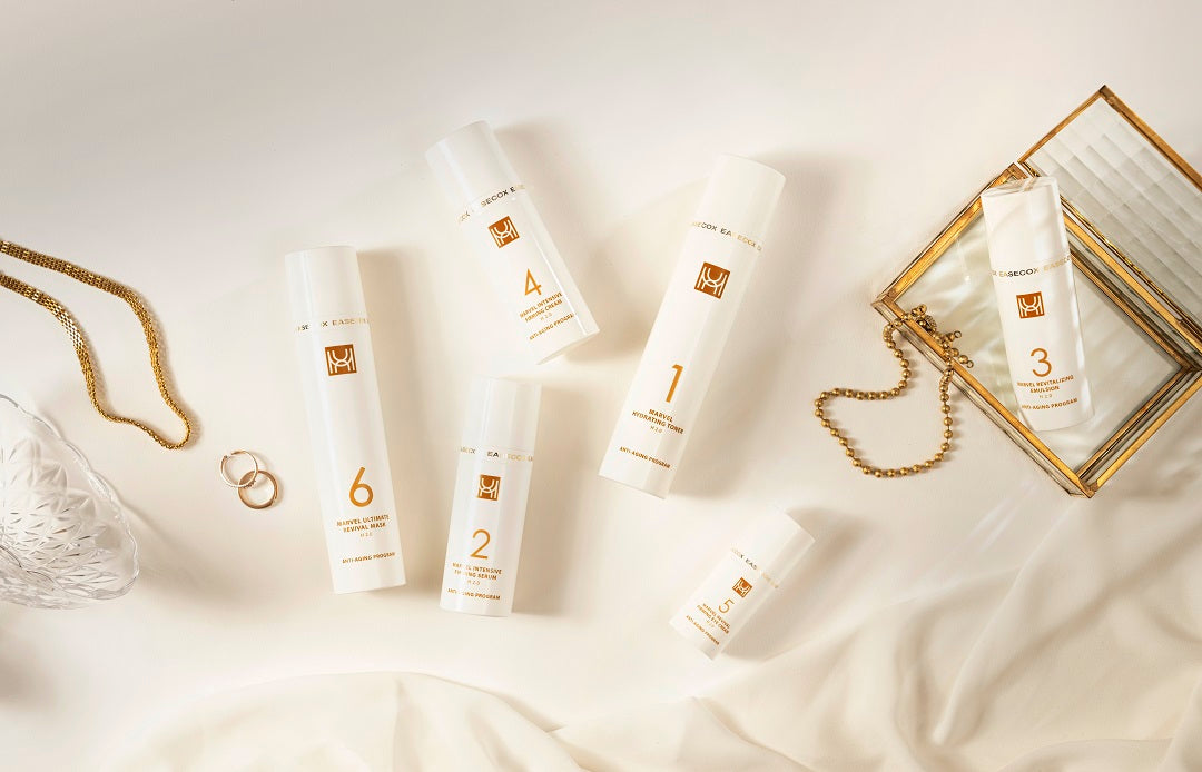 Marvel Anti-Aging H2.0 Program German Homeopathy Complete Skincare Set 1 to 6 for All Skin Type