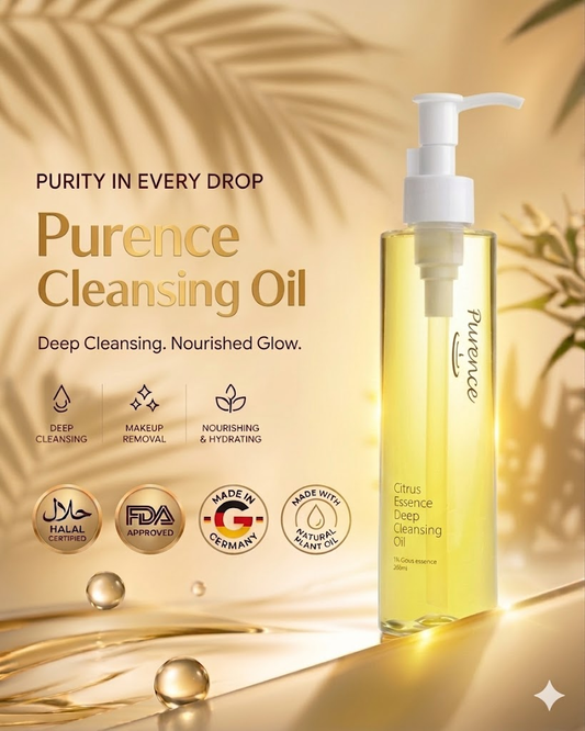 Purence Citrus Essence Deep All-in-1 Cleansing Oil For All Skin Type Makeup Remover