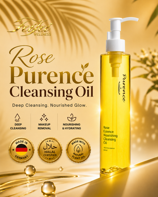 Purence Rose Essence Nourishing Cleansing Oil For All Skin Type 3 in 1 Makeup Remover 200ml